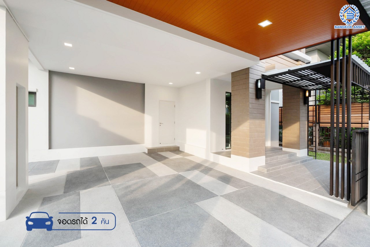 บ้านมือสองตกแต่งใหม่ แบรนด์สุดหรู Sansiri โครงการ เศรษฐสิริ ชัยพฤกษ์-แจ้งวัฒนะ ดีไซน์โมเดิร์น เนื้อที่ 51.7 ตร.ว. ฟังก์ชัน 3 ห้องนอน 3 ห้องน้ำ จอดรถได้ 2 คัน บรรยากาศ Private  วิวสวน หน้าบ้านไม่ชนใคร พร้อม Facilities ครบครัน!  บนทำเลโซนเมือง เชื่อมต่อทุกการเดินทาง ใกล้เซ็นทรัลแจ้งวัฒนะ, เมืองทองธานี, ทางด่วน และรถไฟฟ้าสายสีชมพู "สถานีปากเกร็ด"